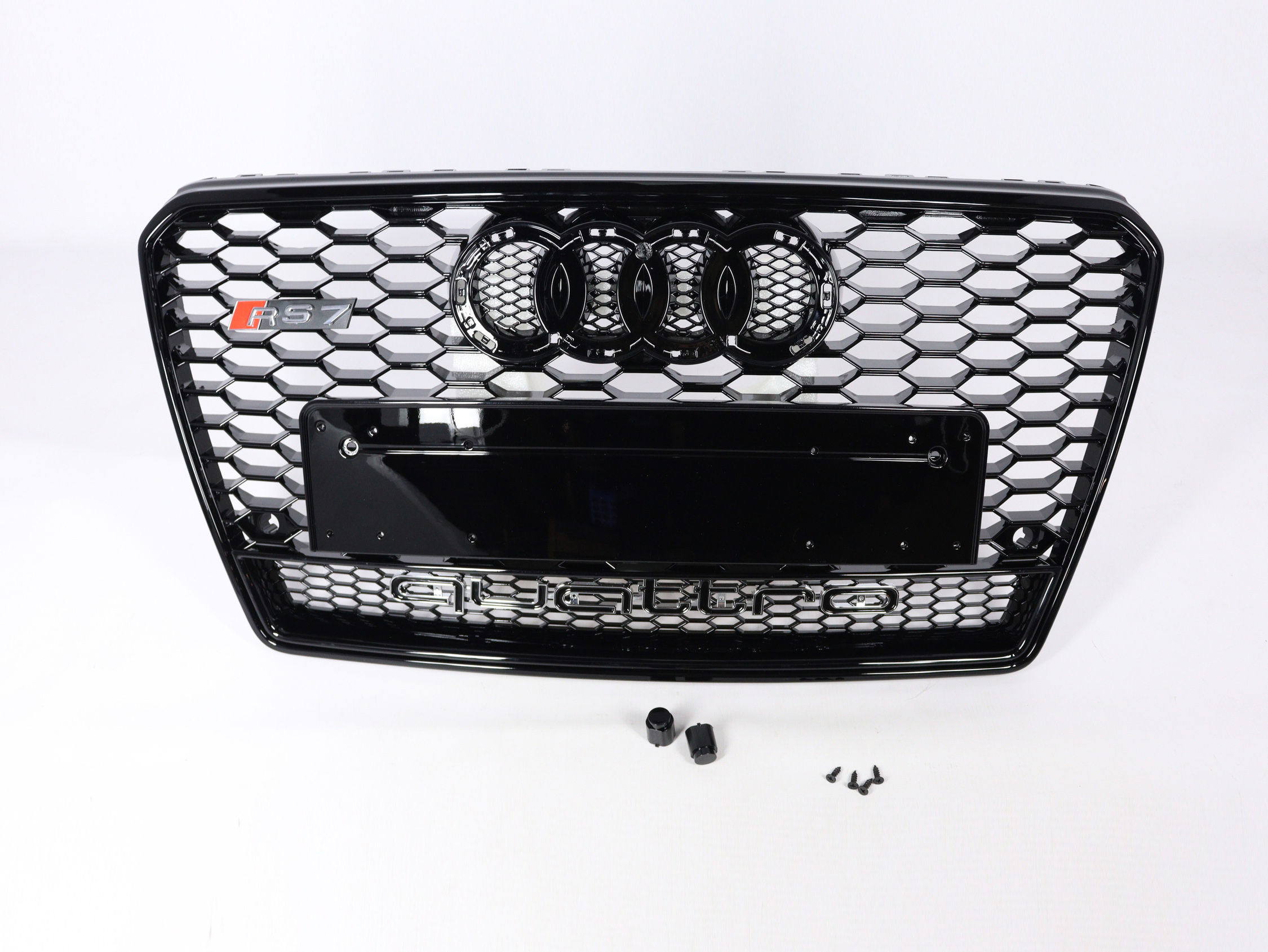 Audi A7 Pre-Facelift 4G7 2010-2014 Front Grill, Honeycomb Grill, RS7 BLACK QUATTRO Style